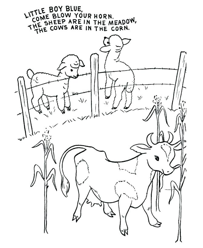 670x820 Nursery Rhymes Coloring Pages