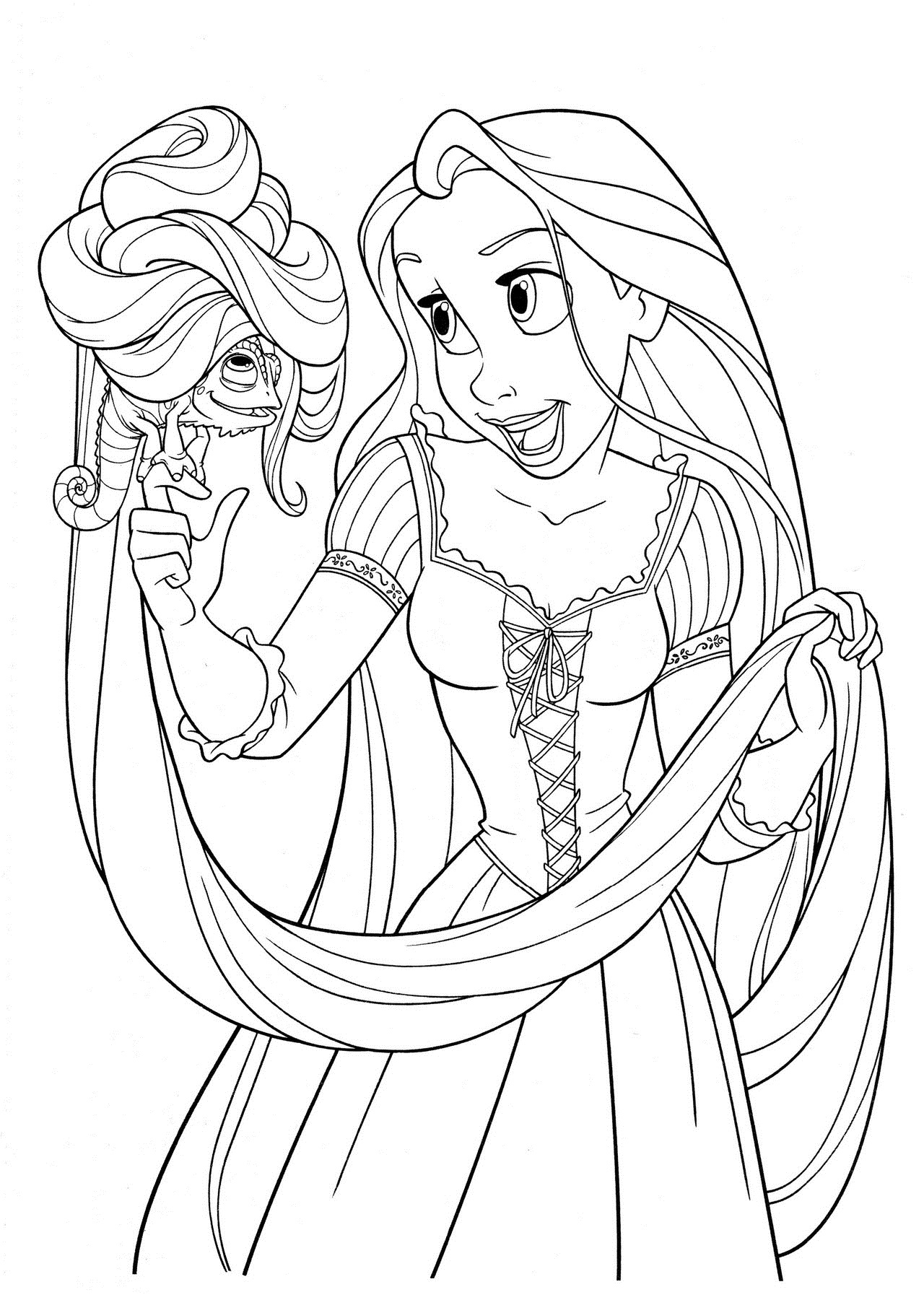 1280x1801 Free Printable Tangled Coloring Pages For Kids