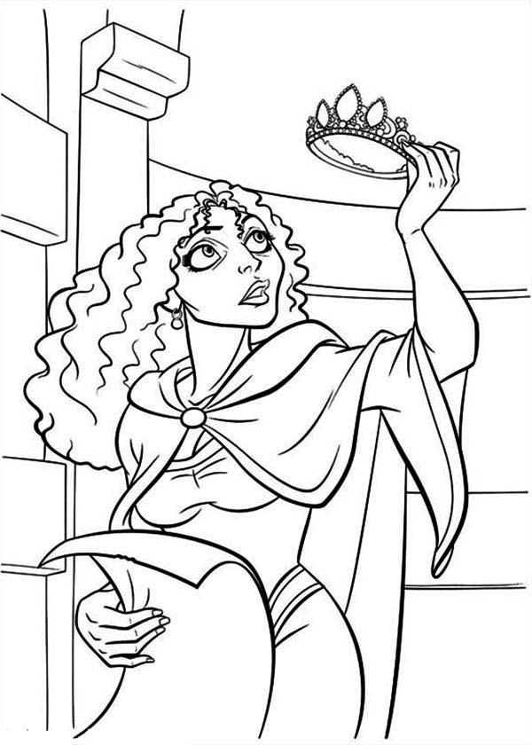 600x840 Mother Gothel Coloring Pages