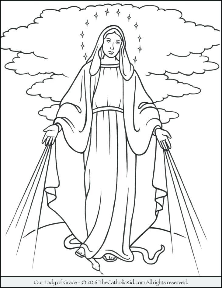 730x945 Saint Mary Coloring Pages Coloring Pages Blessed Mother Mary