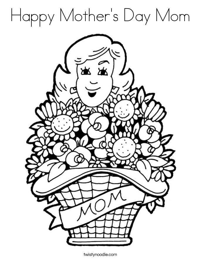 685x886 Mother's Day Coloring Pages