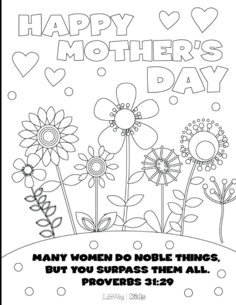 465x599 Best Mother's Day Coloring Pages Jellytelly Parents