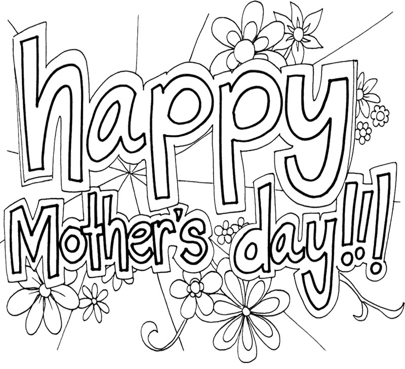 800x730 Free Printable Mothers Day Coloring Pages