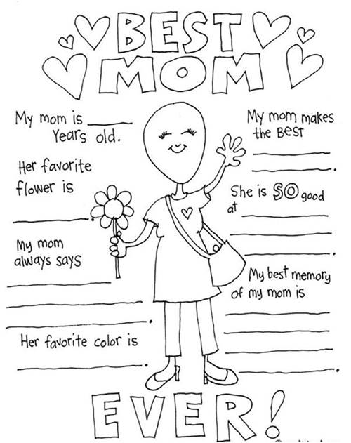 500x631 Happy Mothers Day Coloring Pages, Happy Mothers Day Drawing, Happy