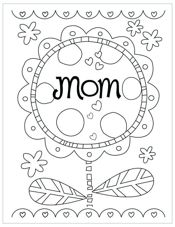 612x792 Mothers Day Coloring Pages For Preschool Printable Mothers Day