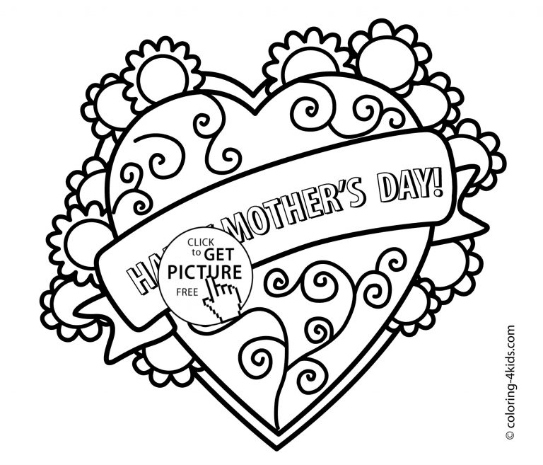 768x657 Free Kindergarten Mothers Day Coloring Pages Best Of New For Kids