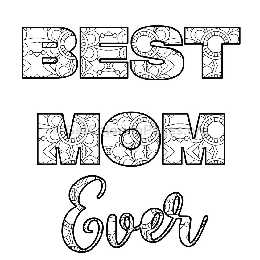 843x843 Mothers Day Coloring Pages Best Mother Colouring Page Mothers Day