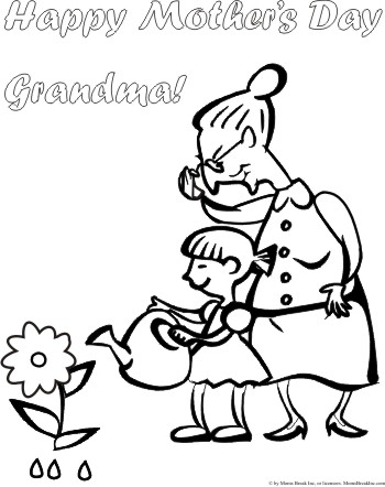 350x442 Blog Direct Open Free Mothers Day Coloring Page For Grandma