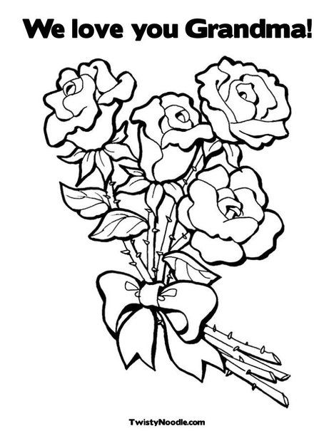 468x605 Customizable Coloring Pages For All Occasions We Love You Grandma