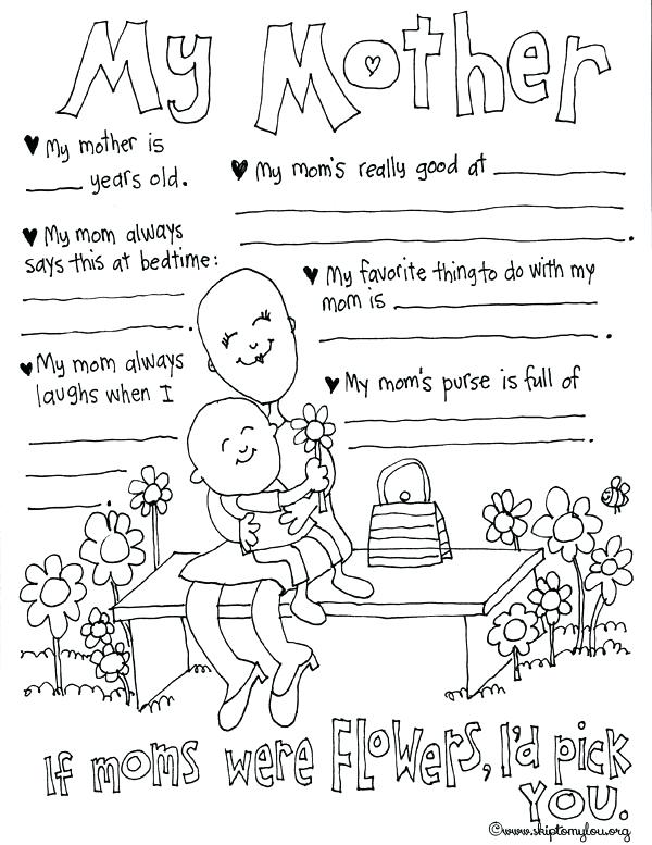 600x777 Grandma Coloring Pages My Mother Mothers Day Coloring Page Family