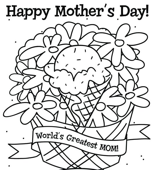 550x586 Happy Mothers Day Coloring Pages Mothers Day Coloring Free