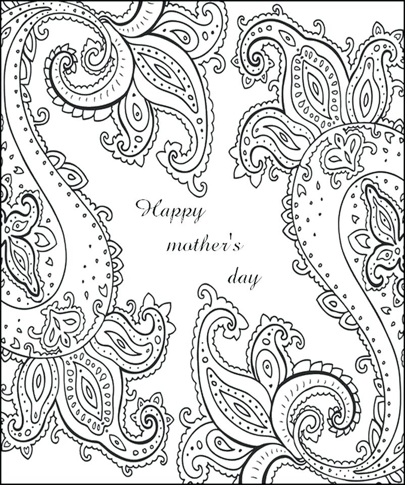 802x960 Mothers Day Coloring Pages Mothers Day Printable Coloring Sheets