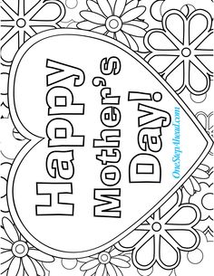 236x305 Happy Mother's Day Coloring Page Worksheets, Sunday School And Craft