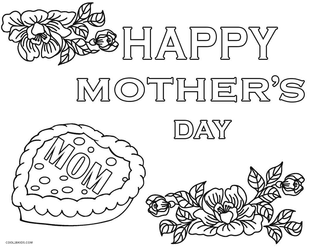 1063x850 Free Printable Mothers Day Coloring Pages For Kids