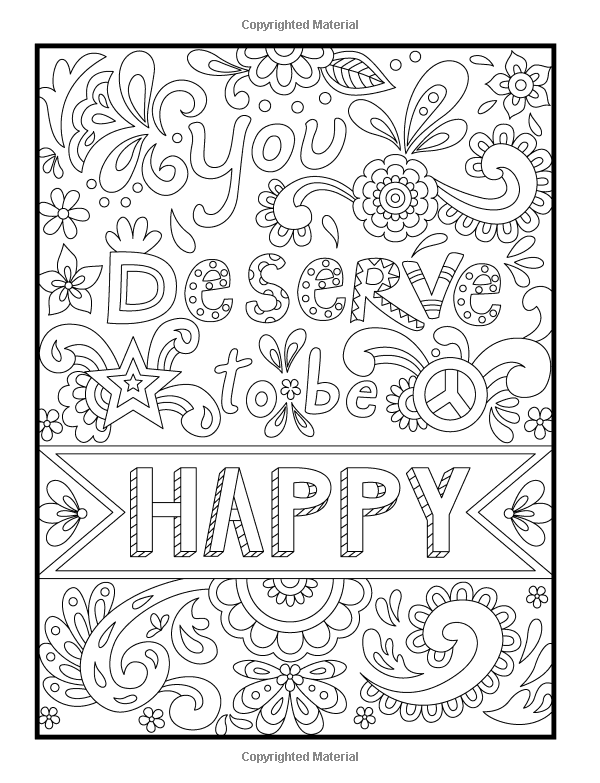 600x783 Inspirational Quotes An Adult Coloring Book