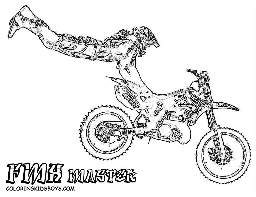 1024x791 Best New Dirt Bike Racing Coloring Style Motocross Page Image