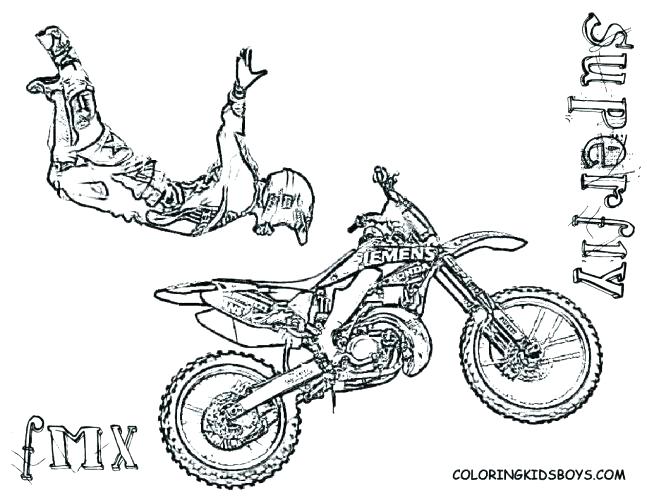 647x500 Coloring Pages Of Dirt Bikes Motocross Coloring Pages Dirt Bike