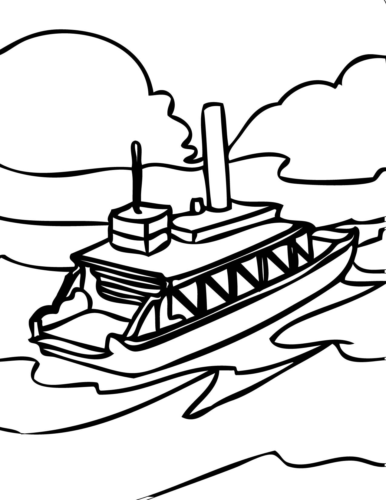 1275x1650 Boat Transportation Coloring Pages For Kids Elegant Elegant Speed
