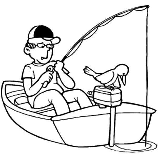 600x600 Fishing Boat Coloring Pages