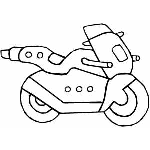 300x300 Futuristic Motorcycle Coloring Page
