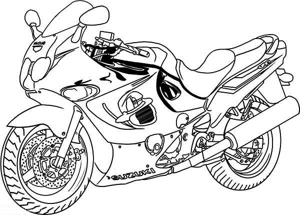 600x429 Extraordinary Inspiration Motorcycle Coloring Pages To Print