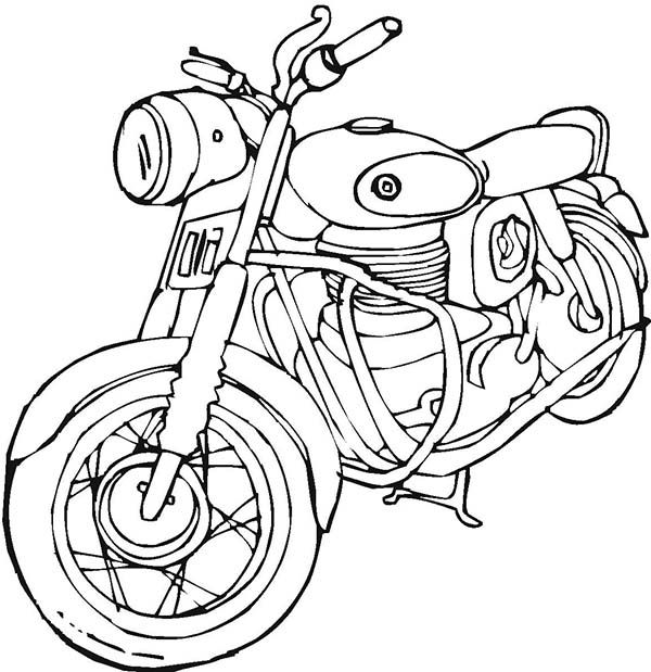 600x619 Harley Davidson Coloring Pages To Print Motorcycles, Vintage