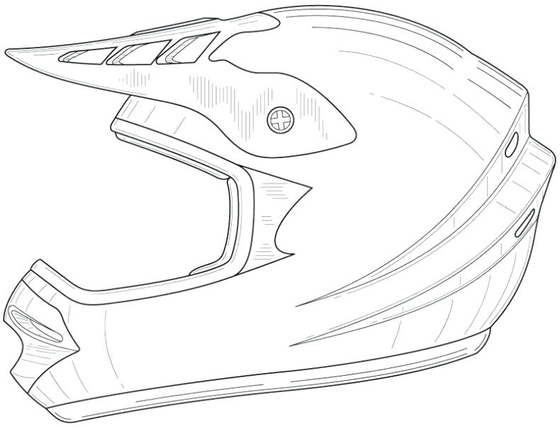 790x605 Dirtbike Coloring Pages Drawn Bike Dirt Bike Helmet Yamaha Dirt