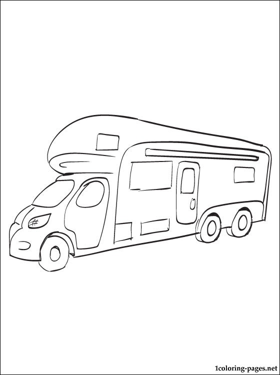 Motorhome Coloring Pages at GetDrawings | Free download