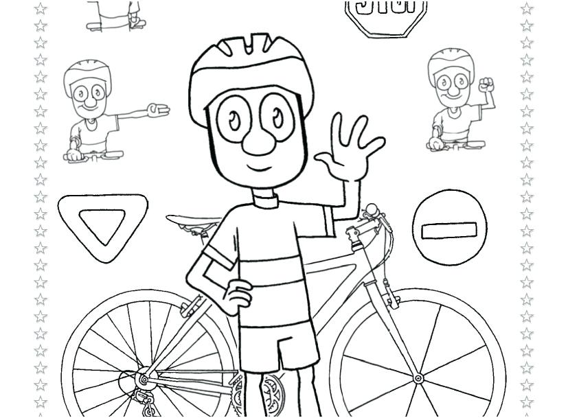 827x609 Bike Safety Coloring Pages Bike Safety Coloring Pages Mountain
