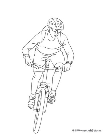 364x470 Mountain Biker Coloring Pages