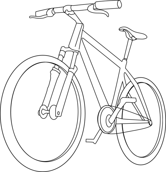 531x550 Bike Coloring Pages