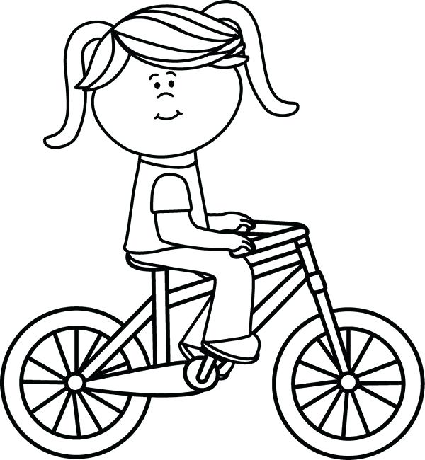 600x650 Bicycle Coloring Pages For Girls Printable Coloring Pages For Free