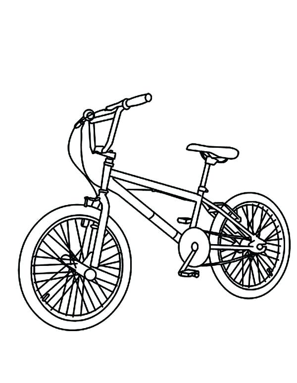 600x775 Bicycle Coloring Pages Mountain Bicycle Coloring Page Motorbike