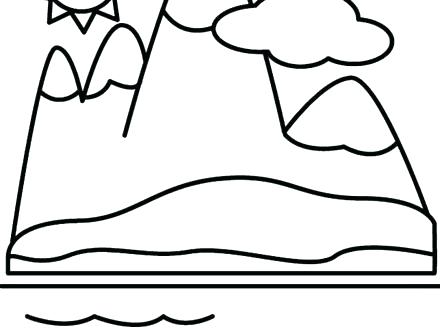 440x330 Mountain Coloring Page Coloring Pages Of Mountains Mountains