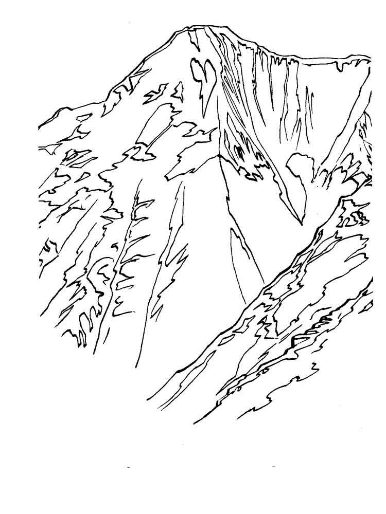 750x1000 Mountains Coloring Pages Download And Print Mountains Coloring Pages
