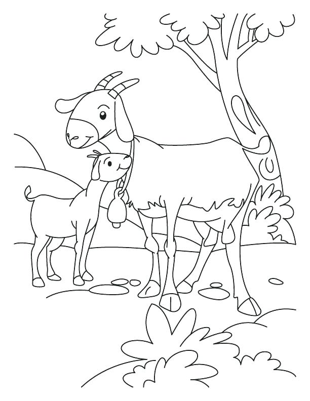 612x792 Goat Coloring Pages Three Billy Goats Gruff Coloring Pages Free
