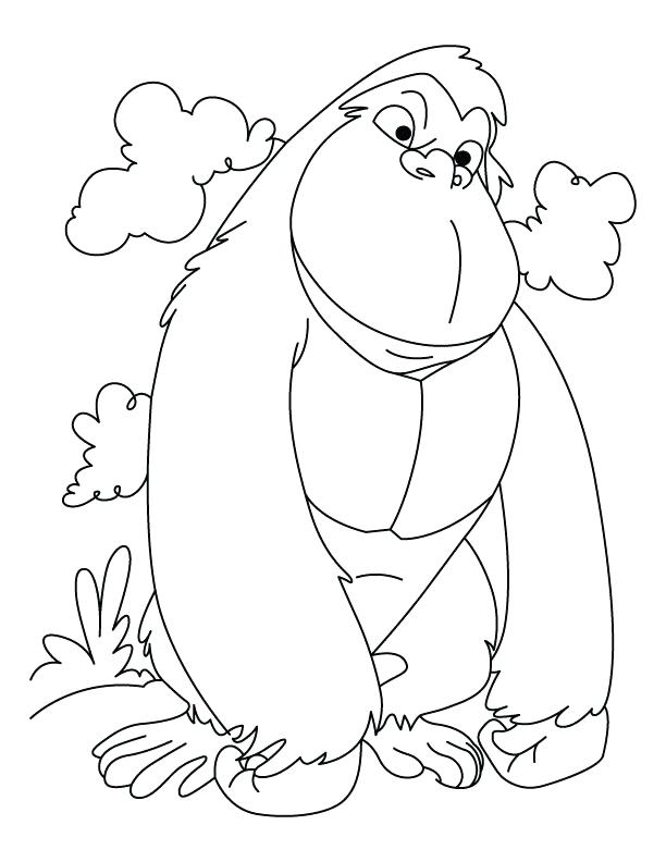 612x792 Gorilla Grodd Coloring Pages New Gorilla Coloring Pages Top Child