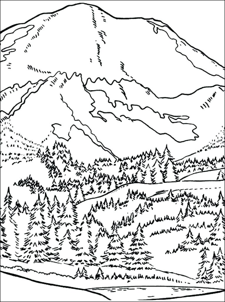 765x1024 Mountains Coloring Page Mountain Coloring Page Coloring Pages Art