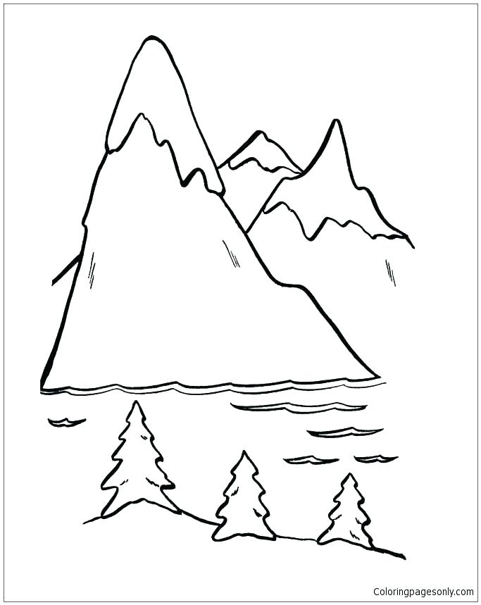 683x859 Mountain Coloring Page Road Coloring Page Mountain Coloring Page