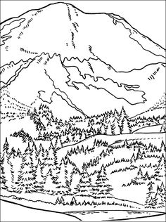 236x316 Mountain Coloring Pages