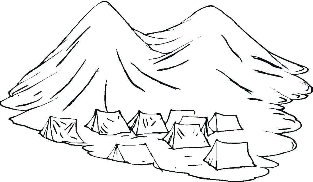 1024x595 Coloring Pages Mountains Here Are Mountain Coloring Pages Pictures