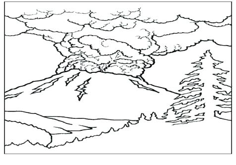 476x333 Coloring Pages Of Mountains Mountain In Japan Landscape Coloring