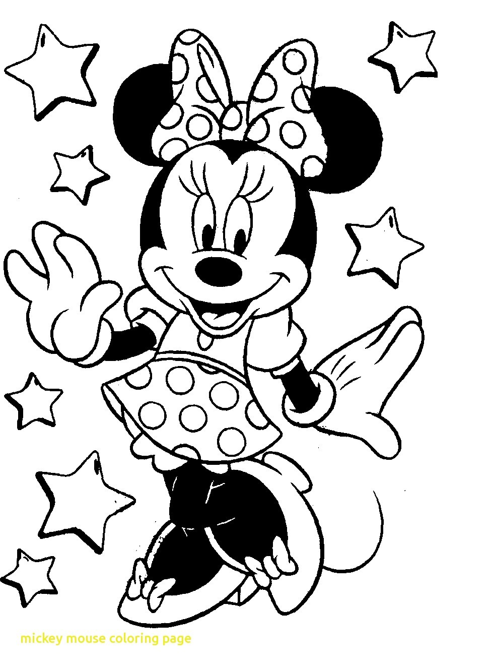 975x1323 Minnie Mouse Coloring Pages For Kids Printable