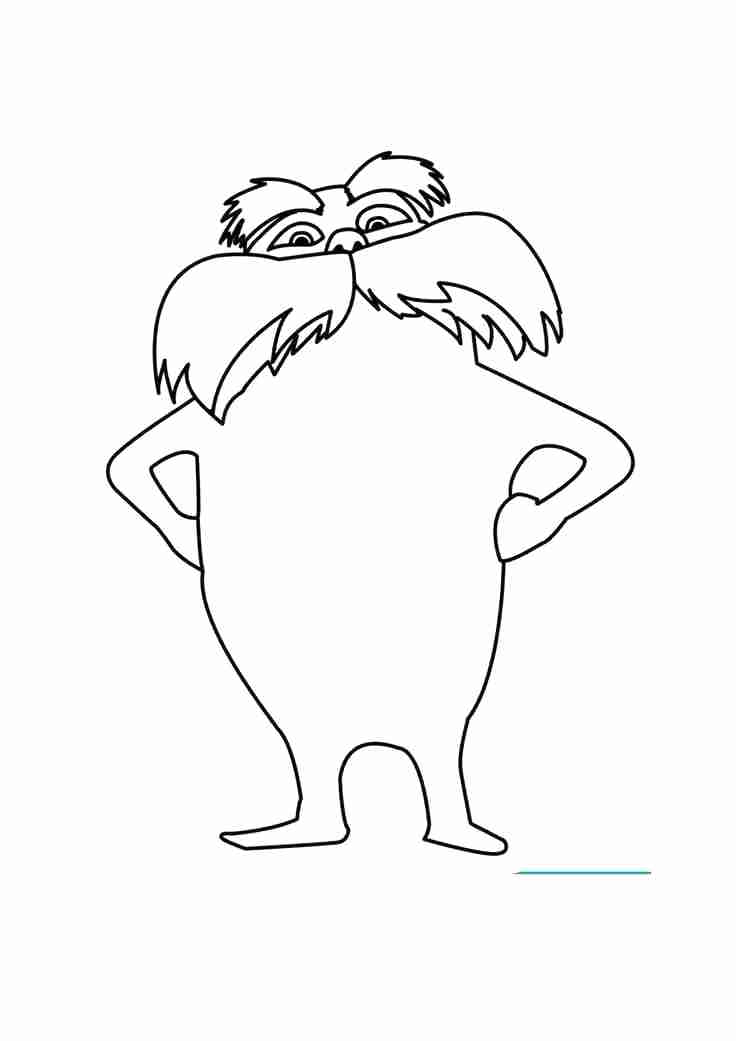 736x1041 Lorax Coloring Page Appealing The Coloring Pages For Your Books