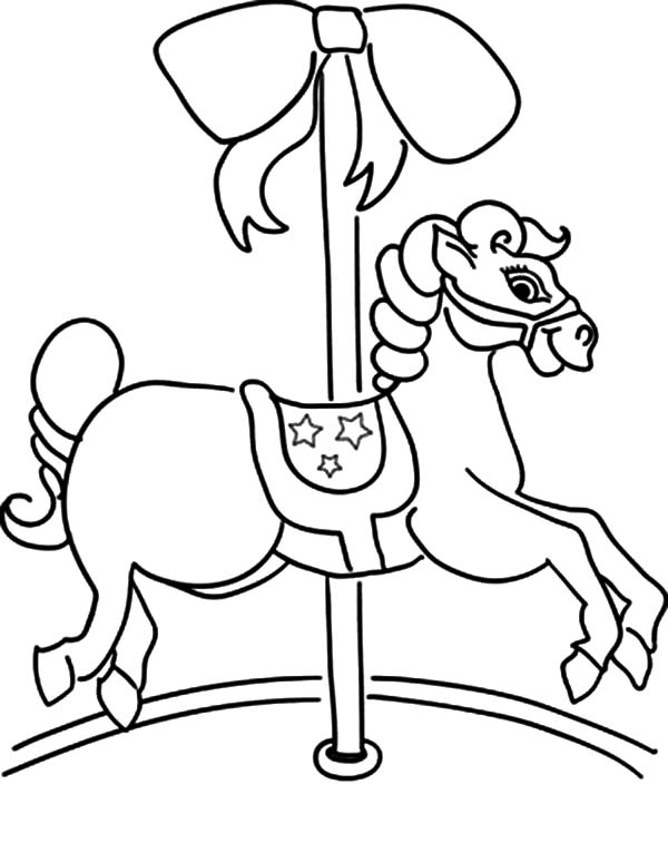 600x775 Carousel Horse Moving Slowly Coloring Pages Best Place To Color