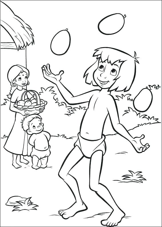 567x794 Mowgli Jungle Book Coloring Pages Printable Coloring Download