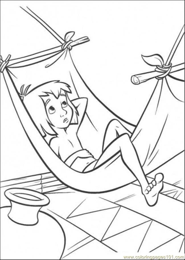 650x912 Mowgli Want To Sleep Coloring Page
