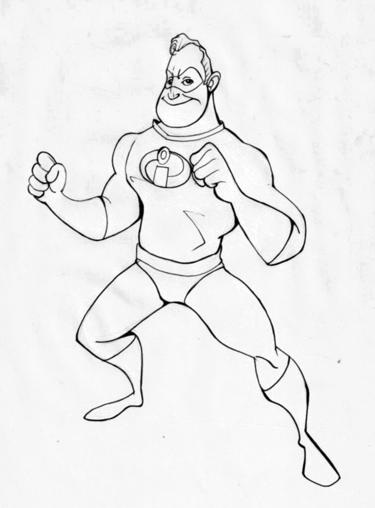 768x1040 Mr Incredable Coloring Pages Fireman Colouring Pictures