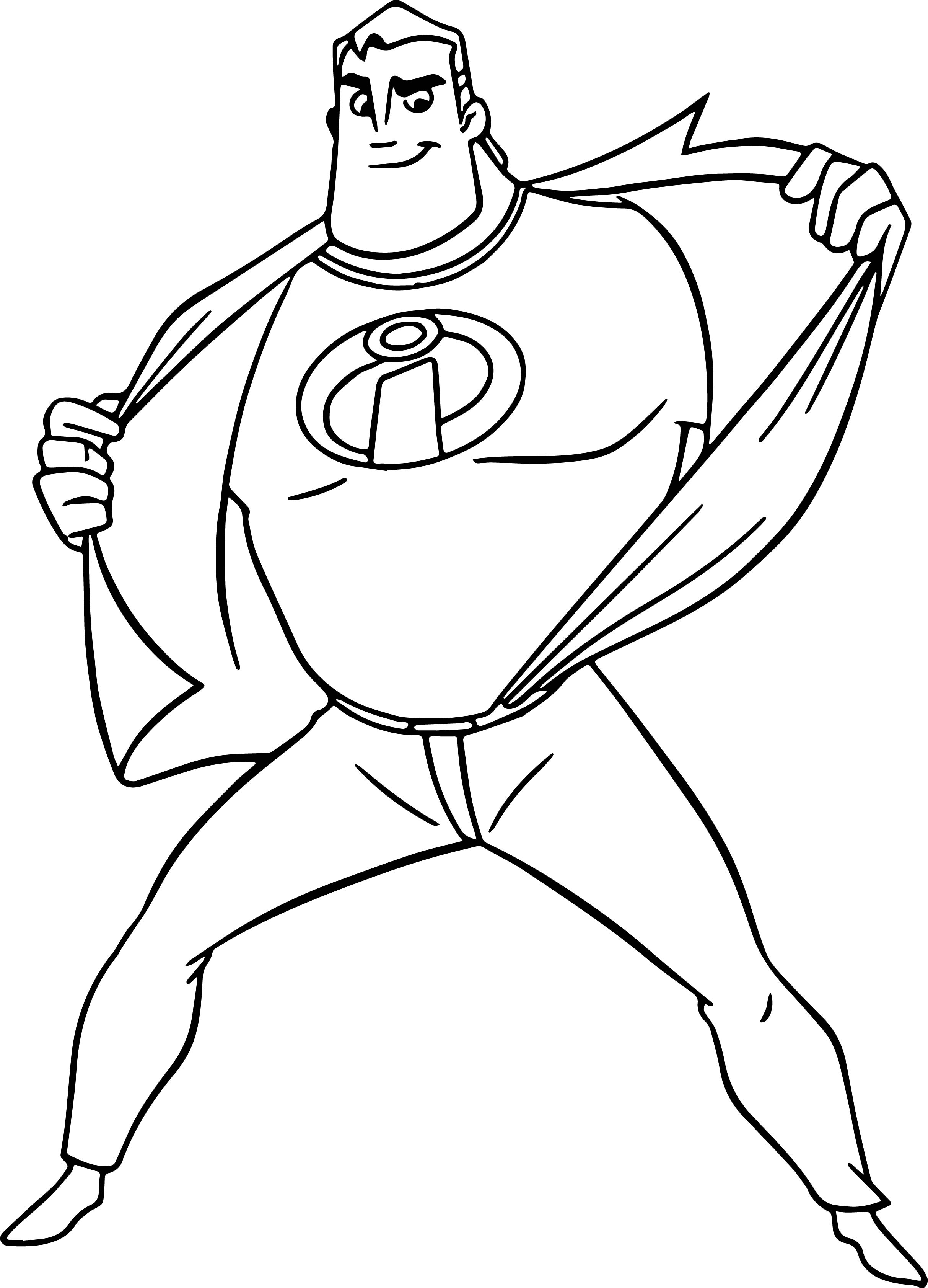 2426x3365 Growth Mr Incredible Coloring Pages The Incredibles