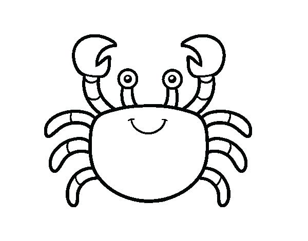 600x470 Crab Coloring Pages Minimalist Crab Coloring Pages Print A Sea